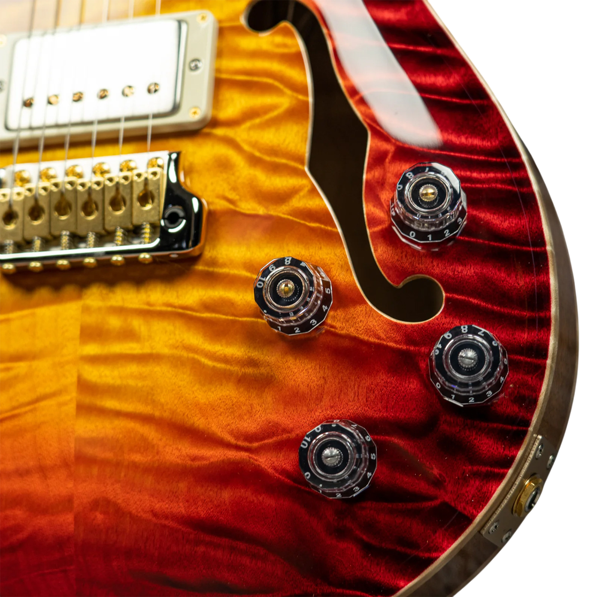 Đàn Guitar Điện PRS McCarty 594 Hollowbody II Wood Library 10 Top Private Stock, Dragon's Breath Glow w/Case