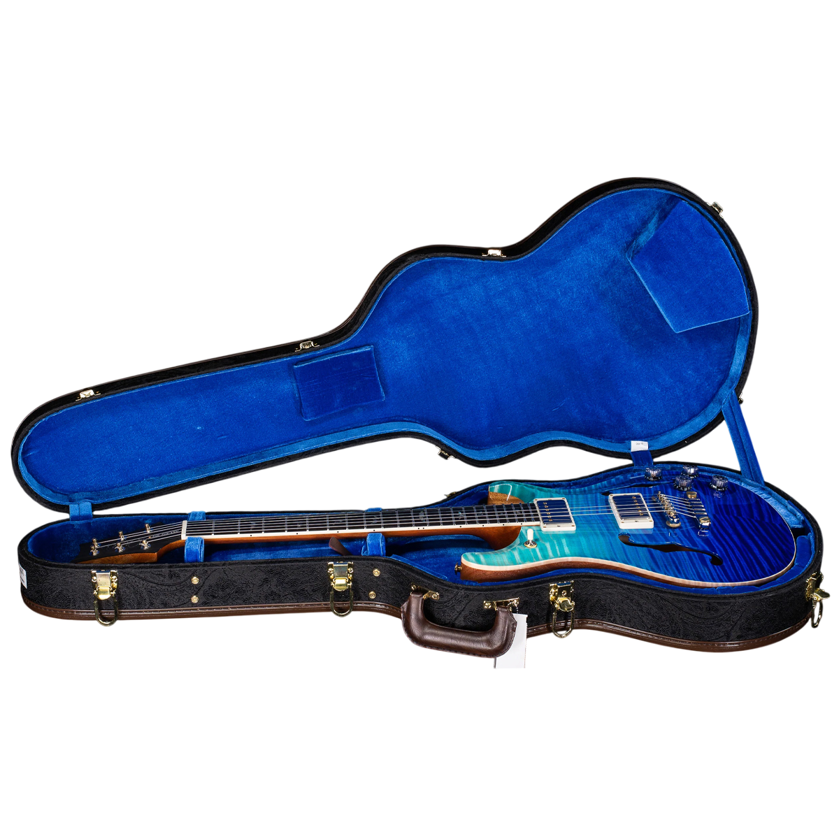 Đàn Guitar Điện PRS McCarty 594 Hollowbody II Wood Library 10 Top, Blue Fade w/Case