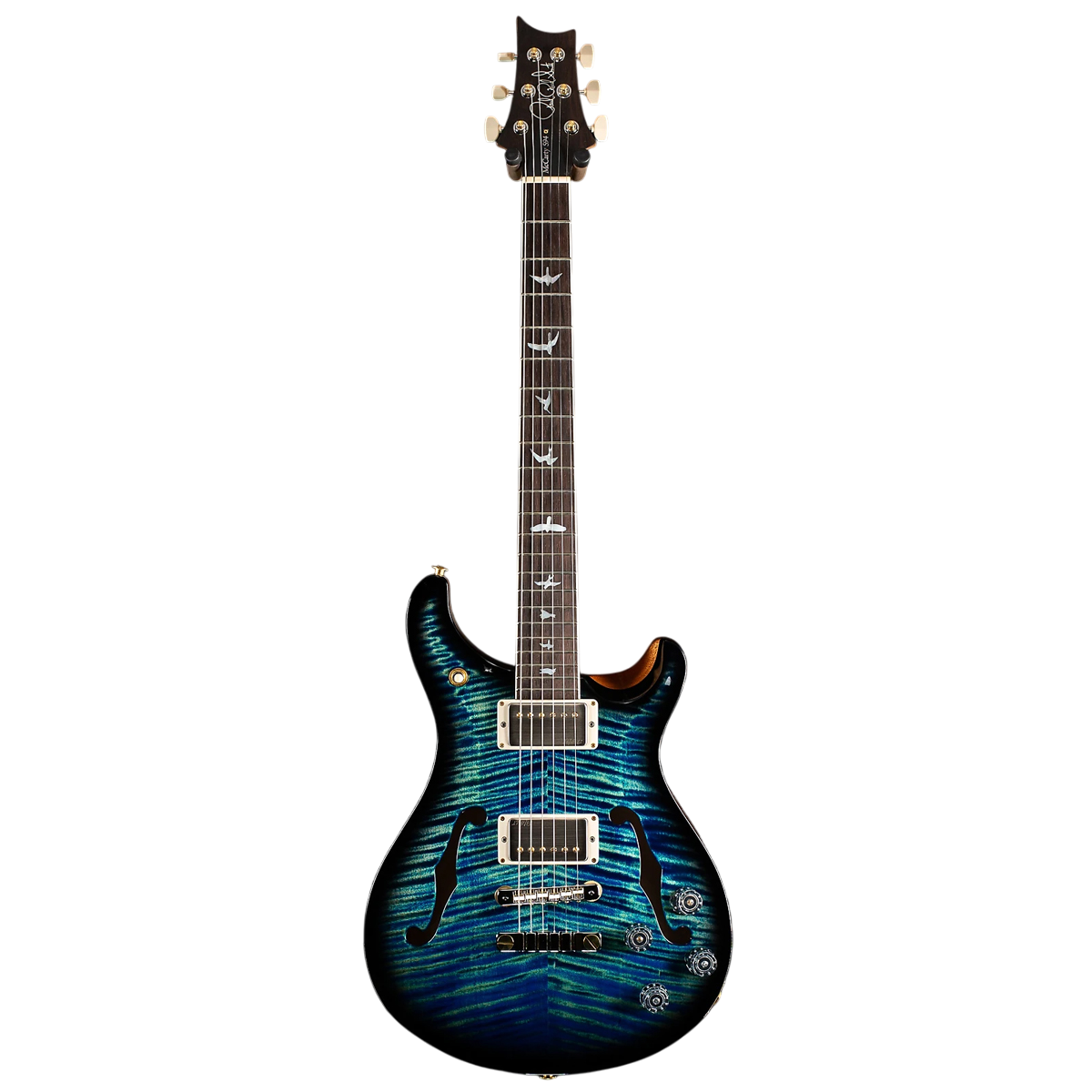 Đàn Guitar Điện PRS McCarty 594 Hollowbody II Wood Library 10 Top, River Blue Smokeburst w/Case