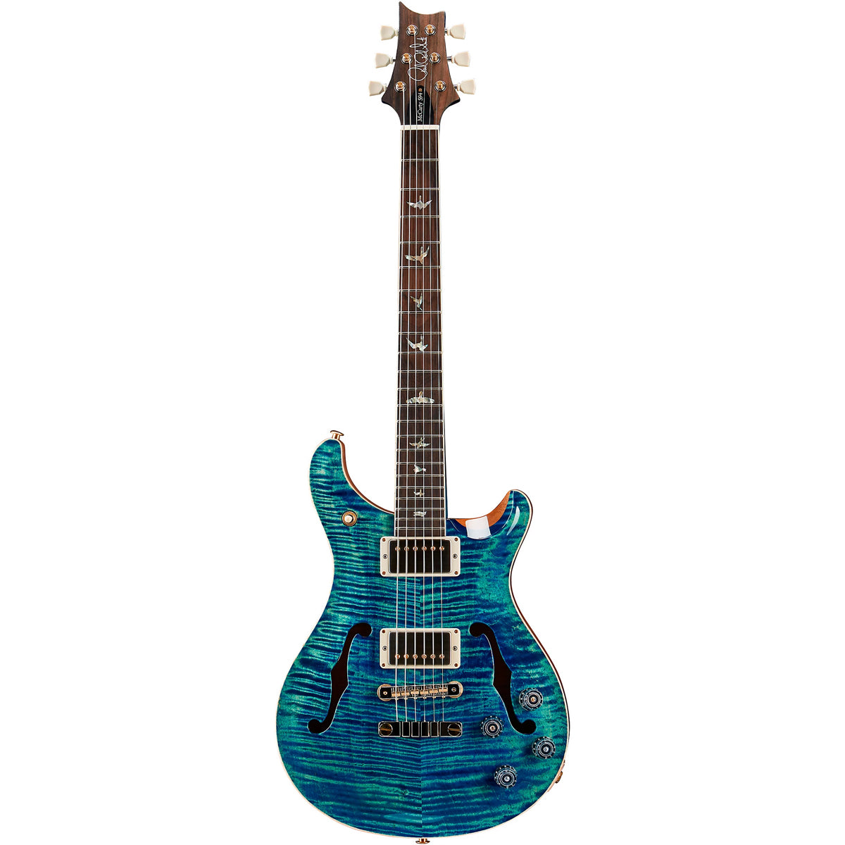 Đàn Guitar Điện PRS McCarty 594 Hollowbody II Wood Library 10 Top, Cobalt Blue w/Case