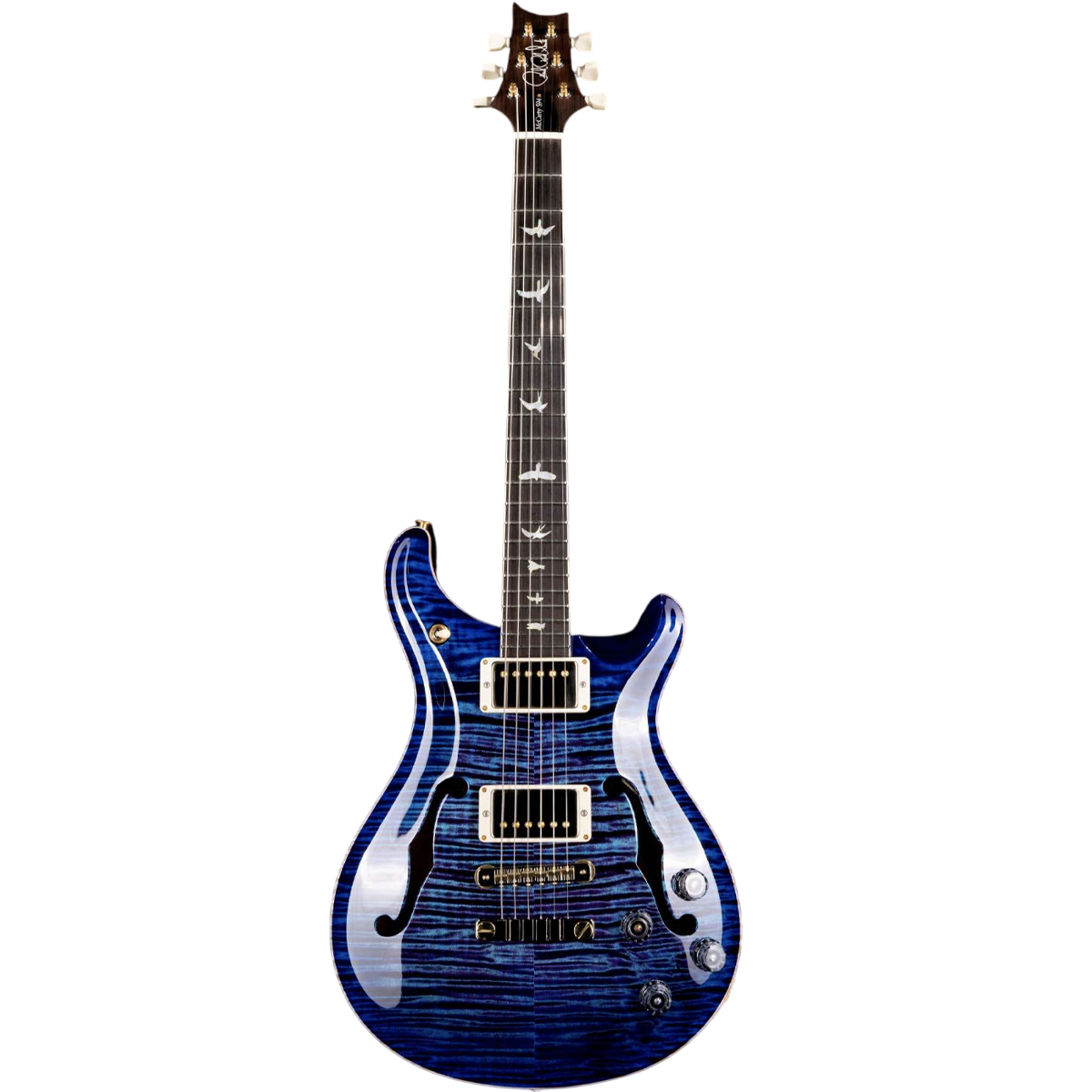Đàn Guitar Điện PRS McCarty 594 Hollowbody II Wood Library 10 Top, Violet Blue Burst w/Case
