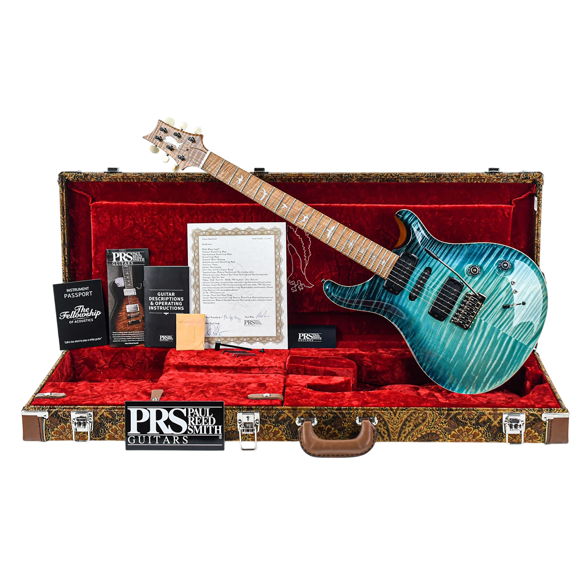 Đàn Guitar Điện PRS Modern Eagle V Wood Library 10 Top Private Stock, Sub Zero Dragons Breath w/Case
