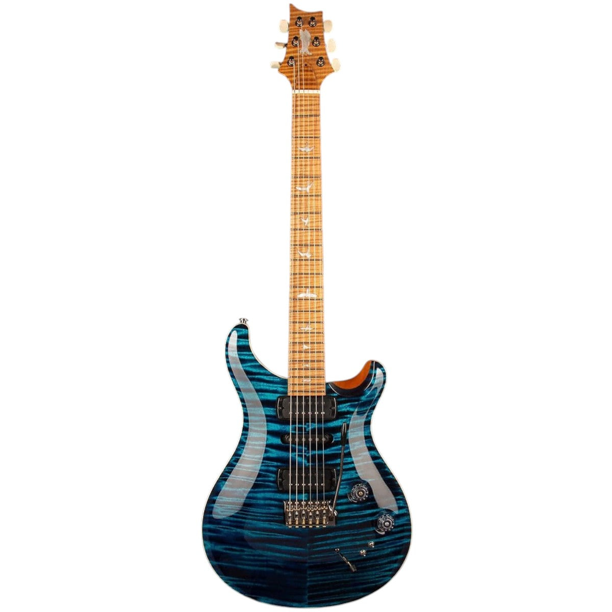 Đàn Guitar Điện PRS Modern Eagle V Wood Library 10 Top Private Stock, Sapphire Glow w/Case