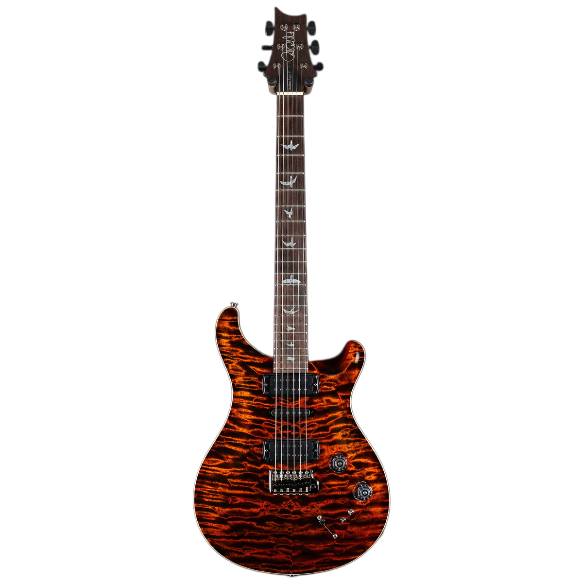 Đàn Guitar Điện PRS Modern Eagle V Wood Library 10 Top, Orange Tiger w/Case