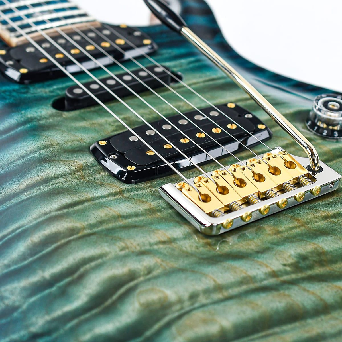 Đàn Guitar Điện PRS Modern Eagle V Wood Library 10 Top Private Stock, Sub Zero Glow w/Case