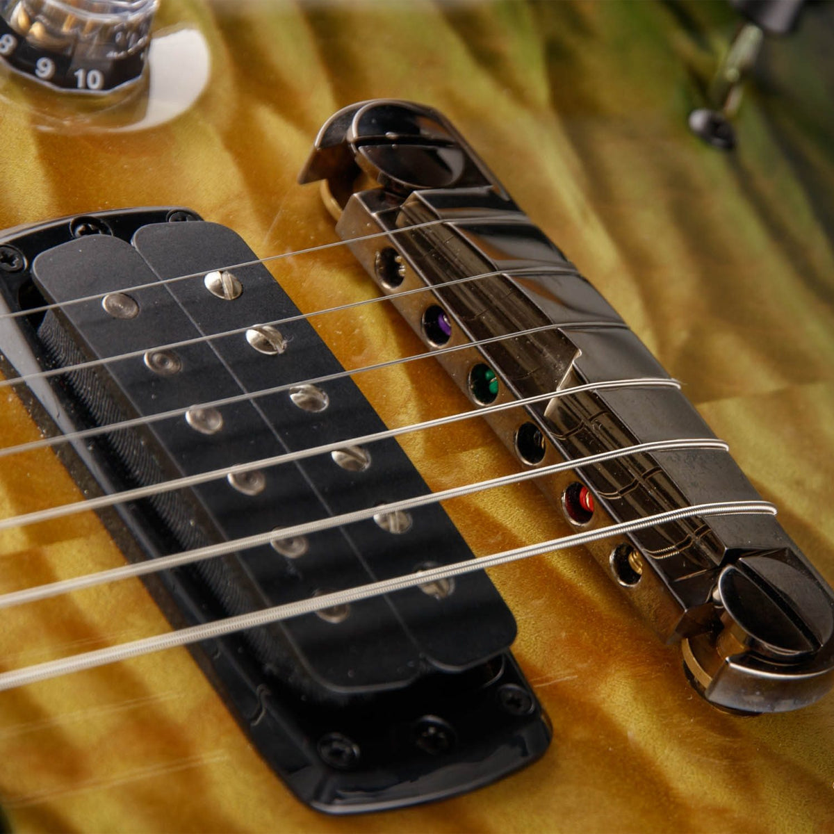 Đàn Guitar Điện PRS Modern Eagle V Wood Library 10 Top Private Stock, Zombie Sky w/Case