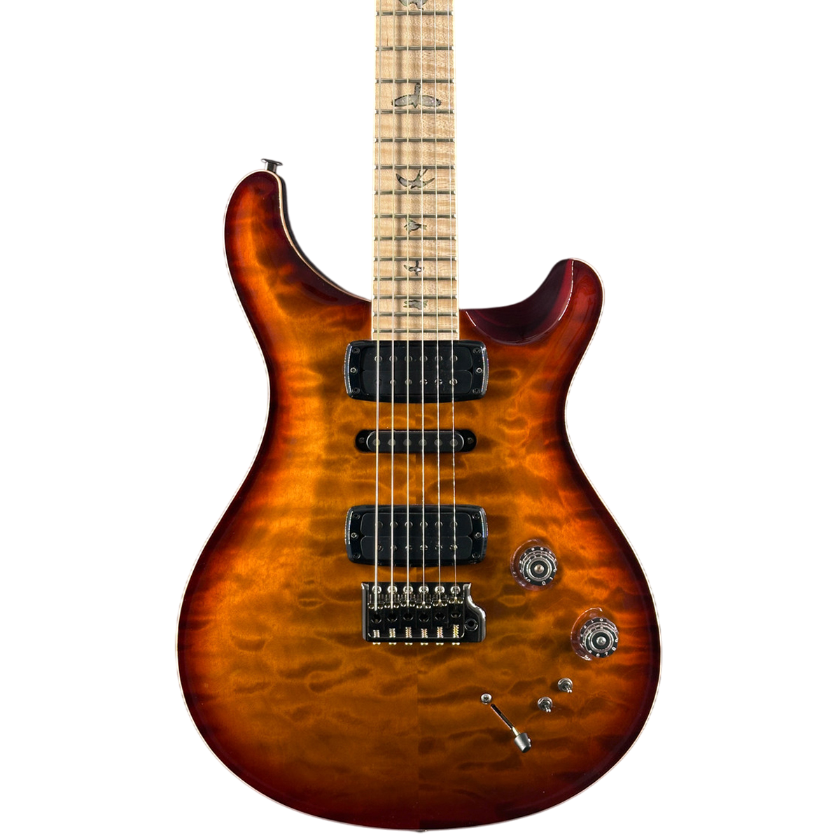 Đàn Guitar Điện PRS Modern Eagle V Wood Library 10 Top, Dark Cherry Sunburst w/Case