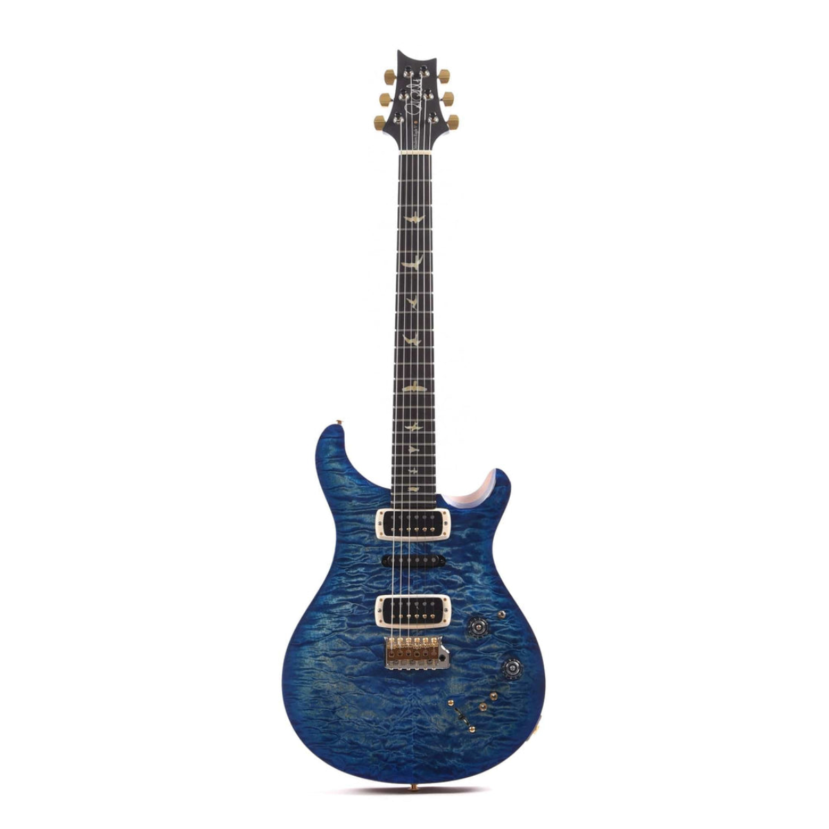 Đàn Guitar Điện PRS Modern Eagle V Wood Library 10 Top, Quilt Faded Blue Burst w/Case