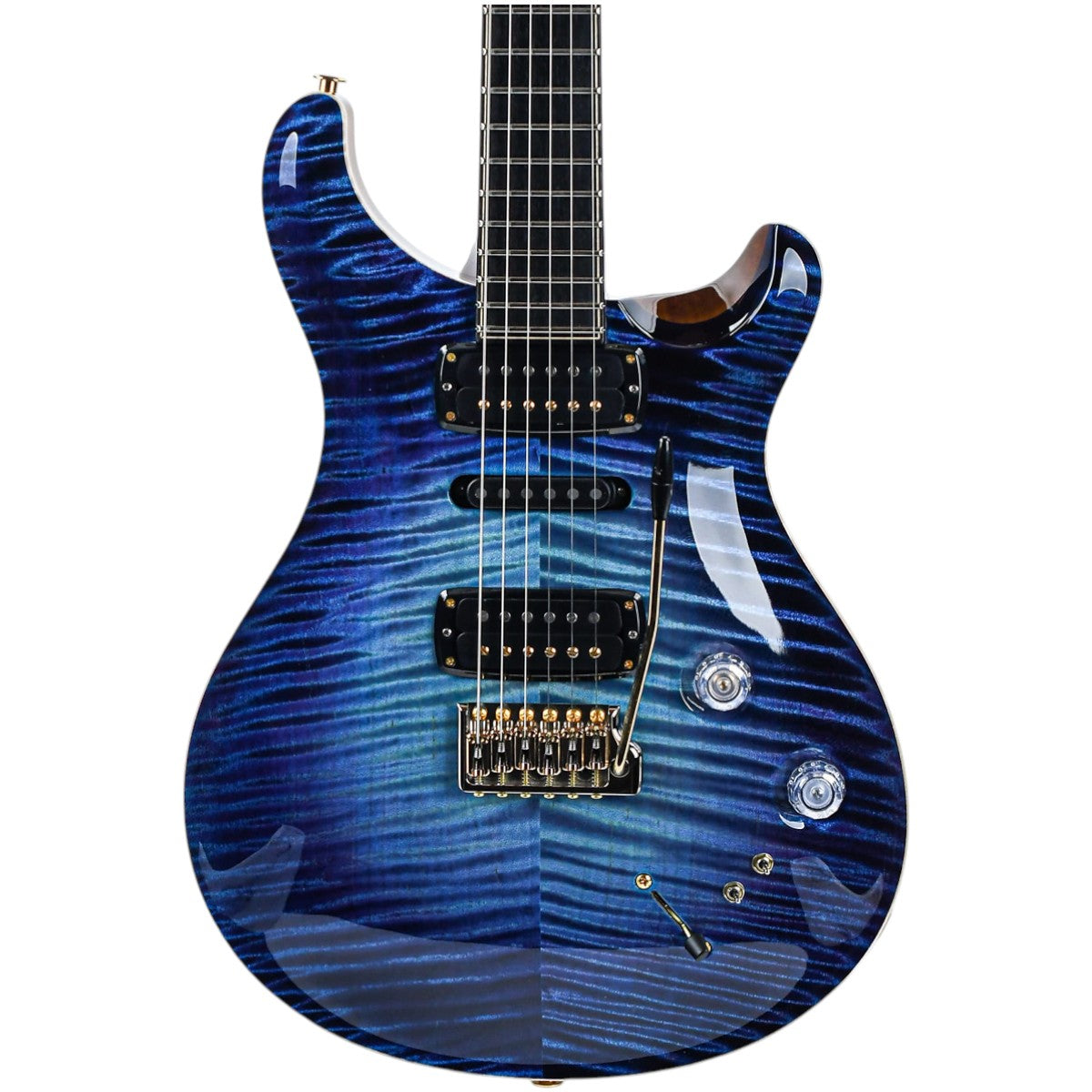 Đàn Guitar Điện PRS Modern Eagle V Wood Library 10 Top Private Stock, Aqua Violet Glow w/Case