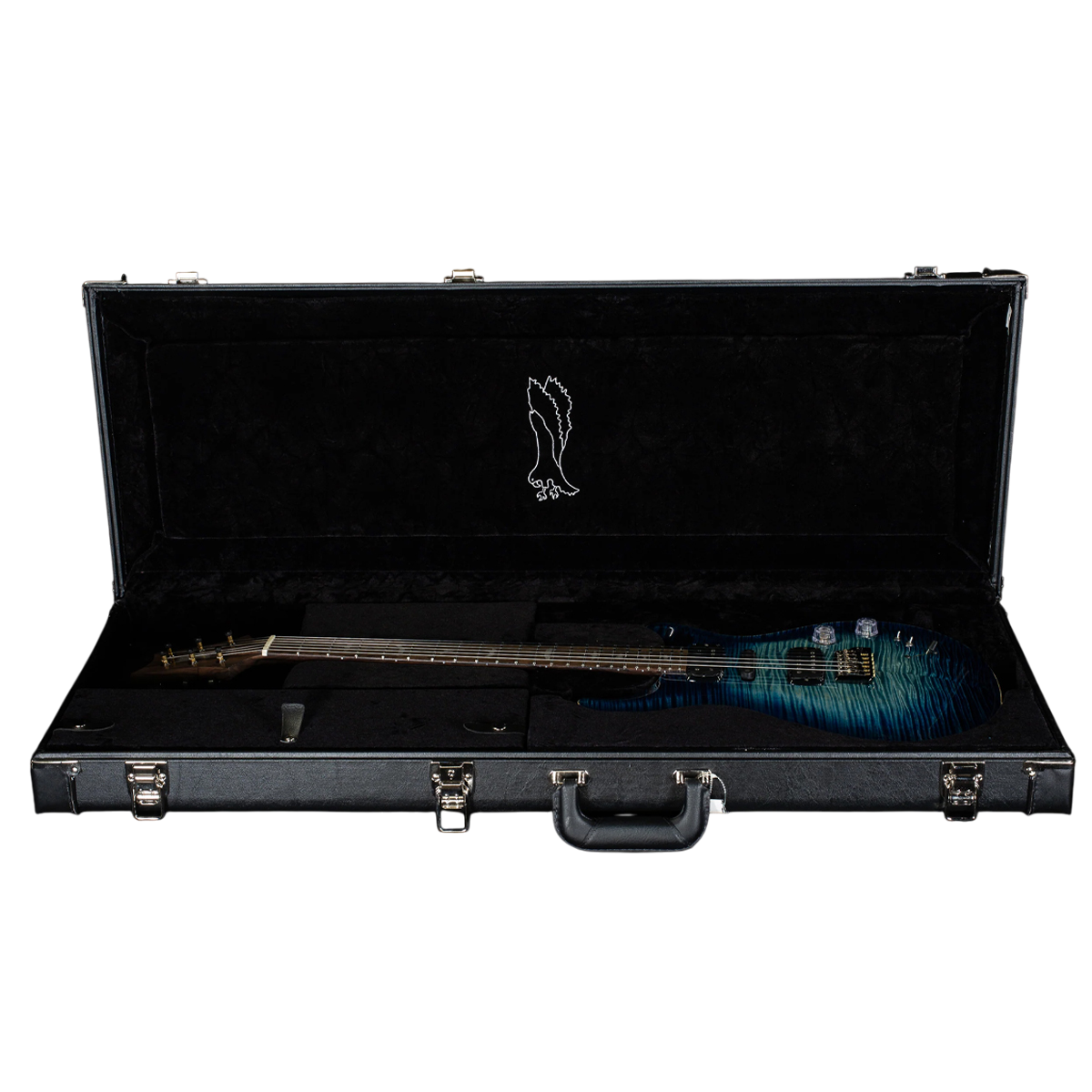 Đàn Guitar Điện PRS Modern Eagle V Wood Library 10 Top Private Stock, Whale Blue Glow w/Case