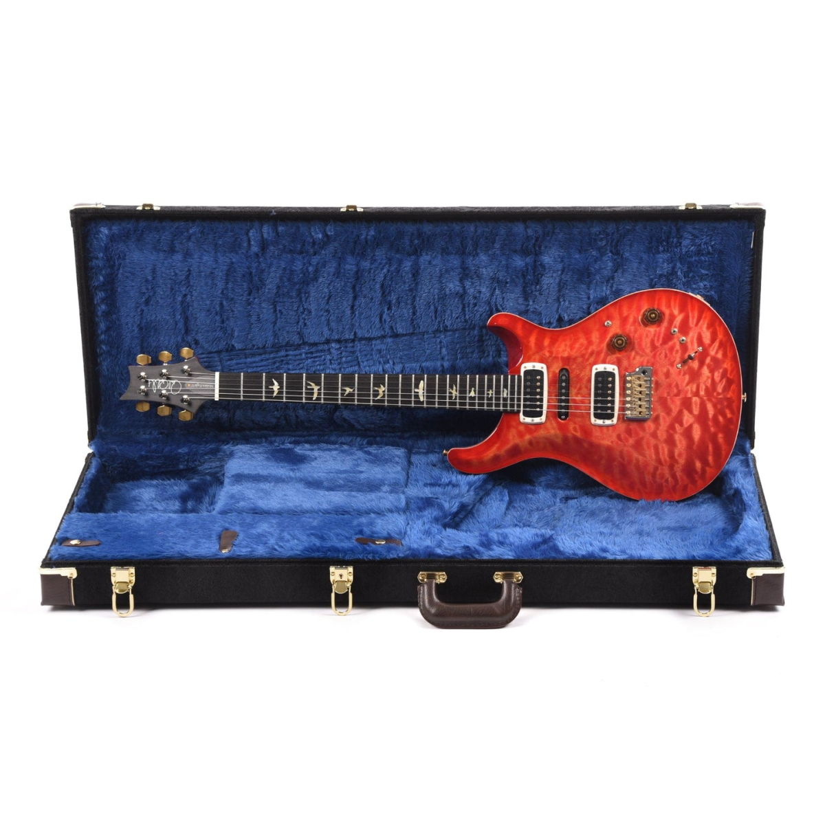 Đàn Guitar Điện PRS Modern Eagle V Wood Library 10 Top, Quilt Blood Orange w/Case
