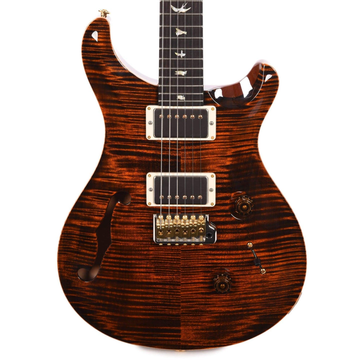 Đàn Guitar Điện PRS Special Semi-Hollow Wood Library 10 Top, Flame Orange Tiger w/Case