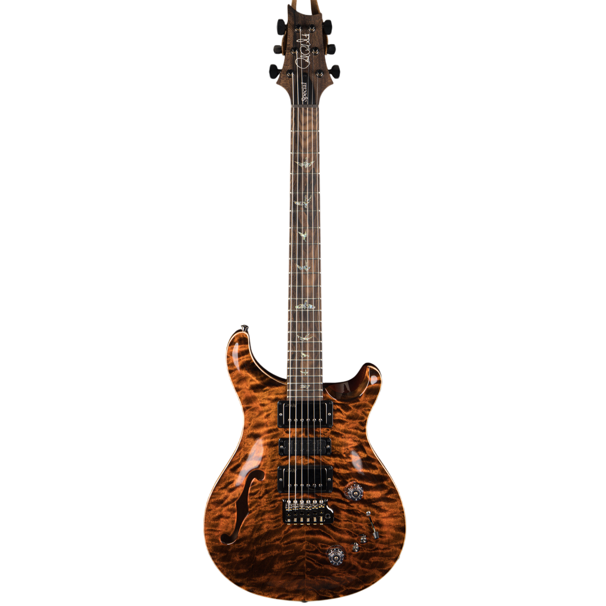 Đàn Guitar Điện PRS Special Semi-Hollow Wood Library 10 Top, Orange Tiger Burst w/Case