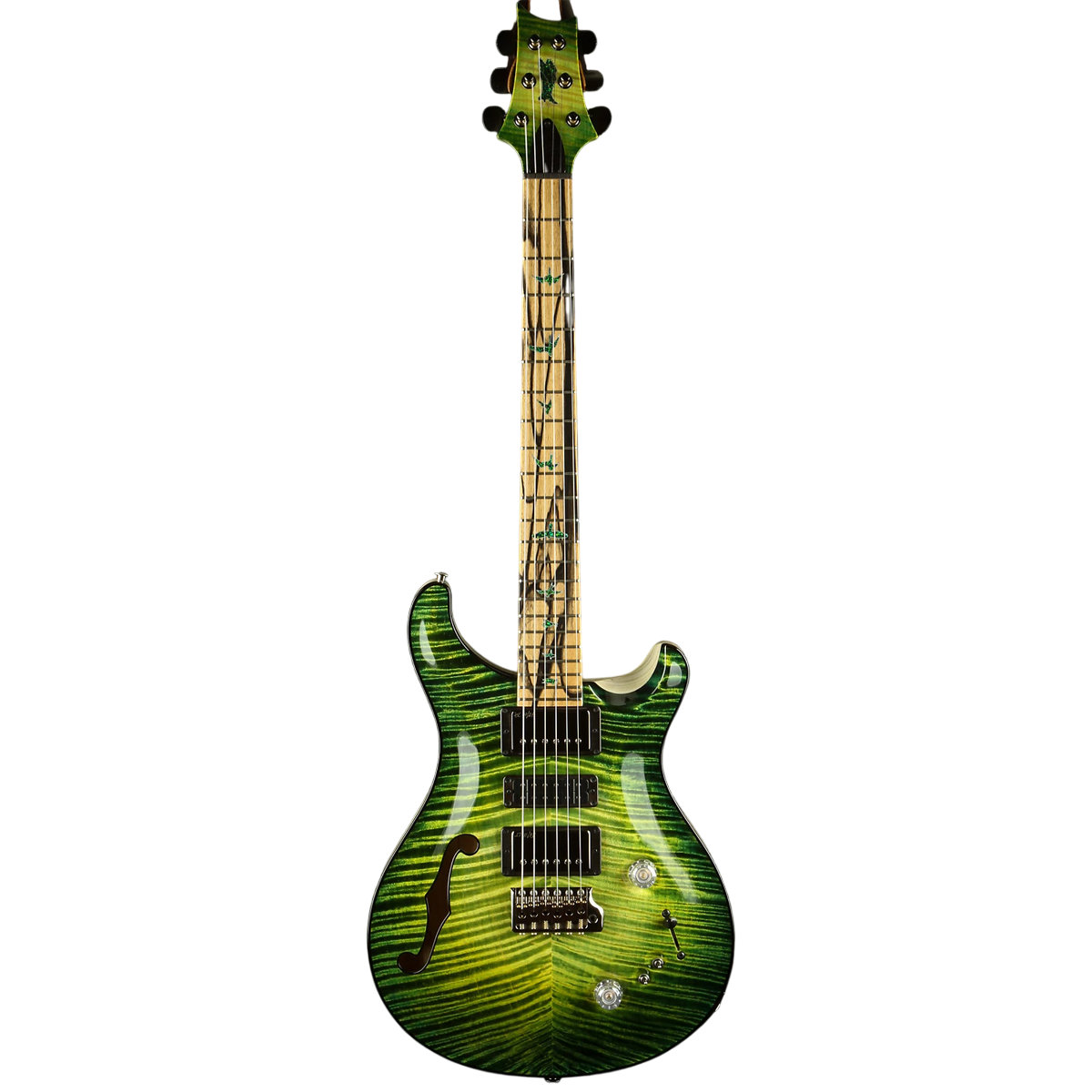 Đàn Guitar Điện PRS Special Semi-Hollow Wood Library 10 Top Private Stock, Rainforest Glow w/Case
