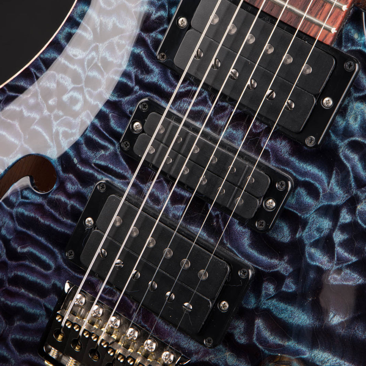 Đàn Guitar Điện PRS Special Semi-Hollow Wood Library 10 Top, Violet Quilt w/Case