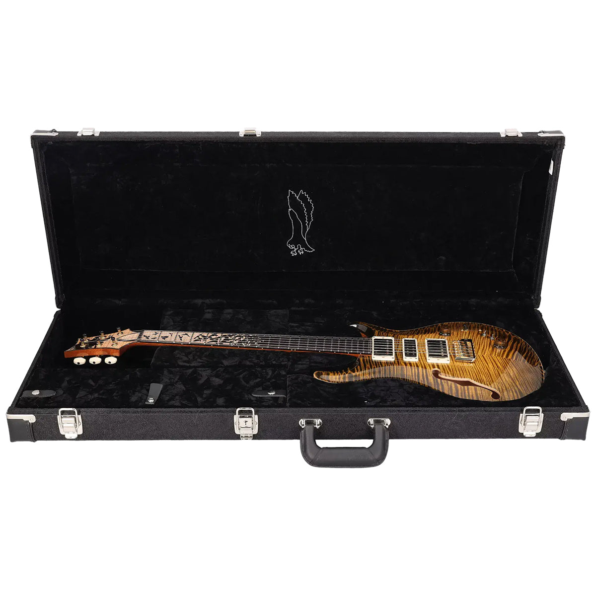 Đàn Guitar Điện PRS Special Semi-Hollow Wood Library 10 Top Private Stock, Tiger Eye Glow w/Case
