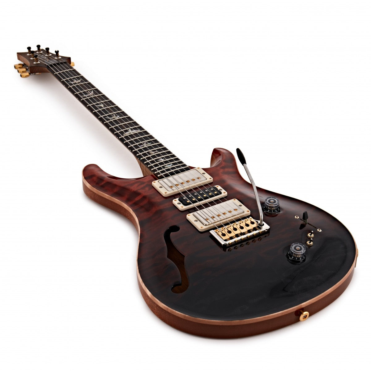 Đàn Guitar Điện PRS Special Semi-Hollow Wood Library 10 Top, Red Amber Burst w/Case
