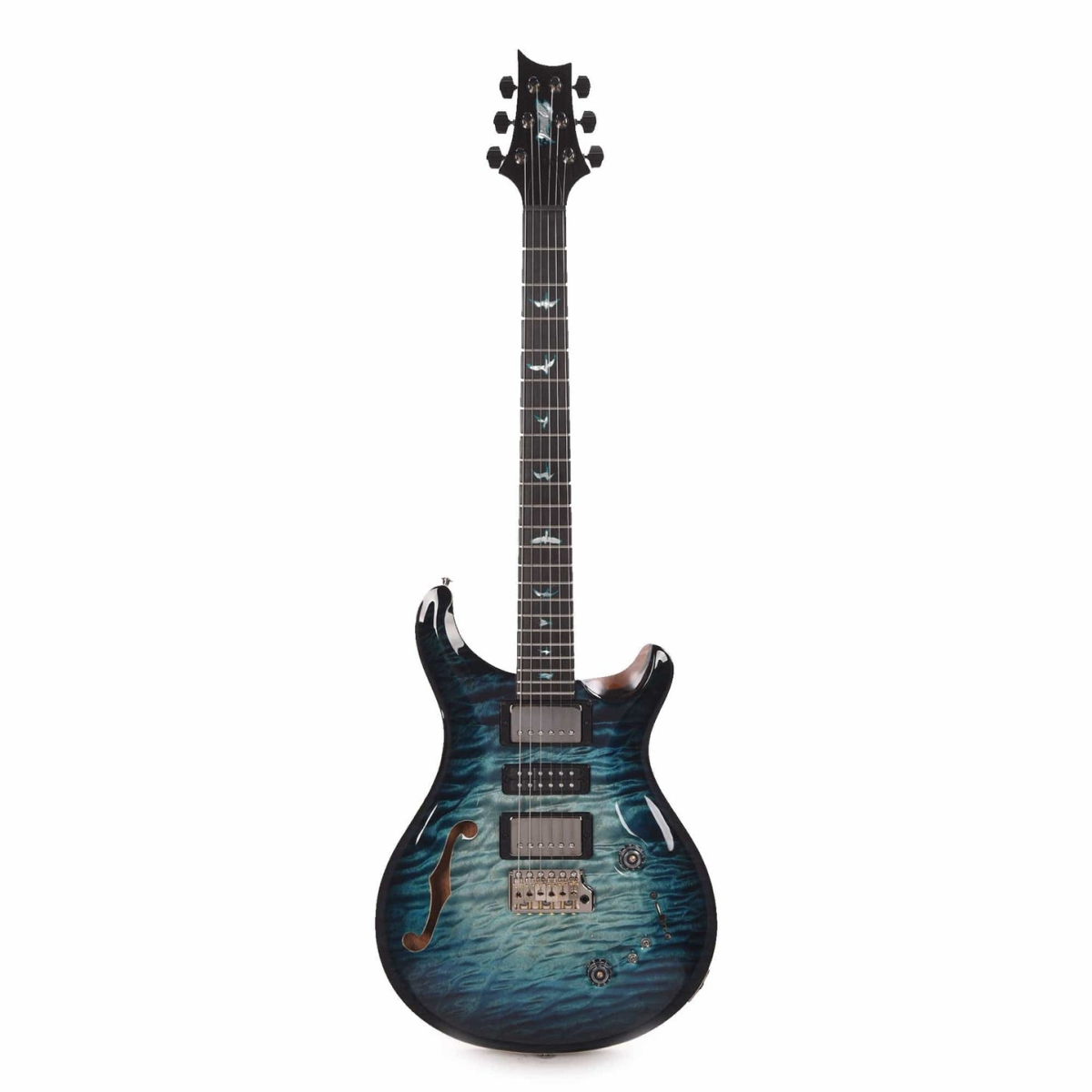 Đàn Guitar Điện PRS Special Semi-Hollow Wood Library 10 Top Private Stock, Blue Steel Glow Smokeburst w/Case