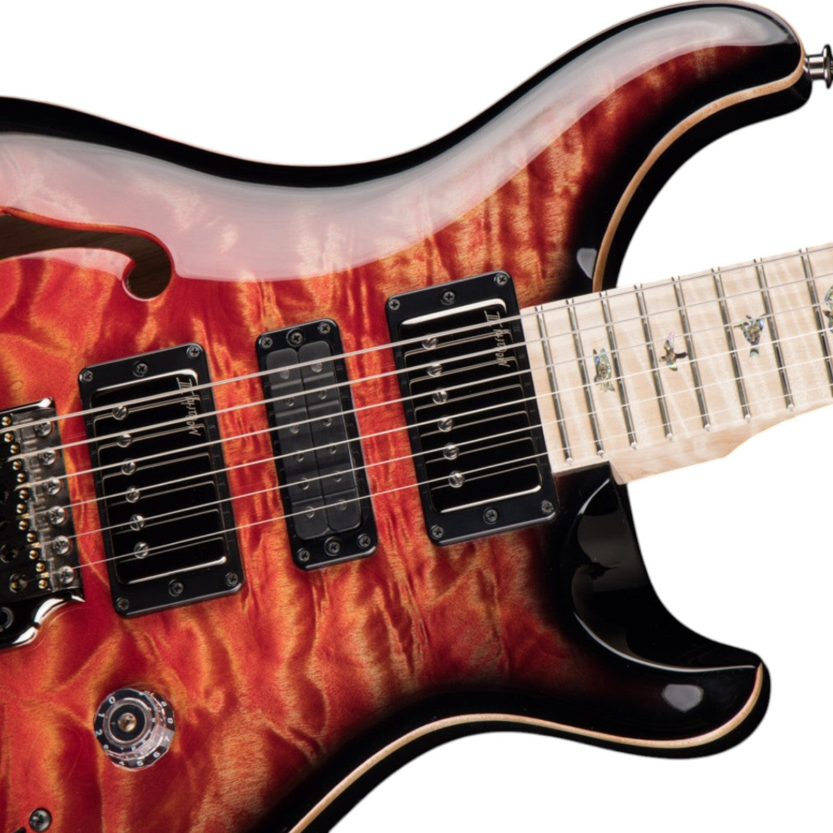 Đàn Guitar Điện PRS Special Semi-Hollow Wood Library 10 Top, Blood Orange Smokeburst w/Case
