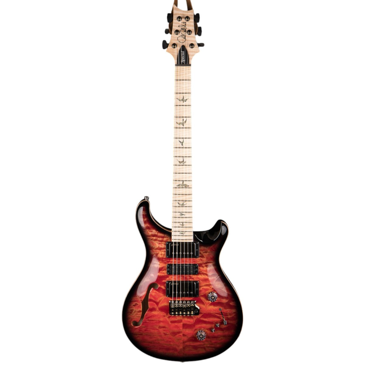 Đàn Guitar Điện PRS Special Semi-Hollow Wood Library 10 Top, Blood Orange Smokeburst w/Case