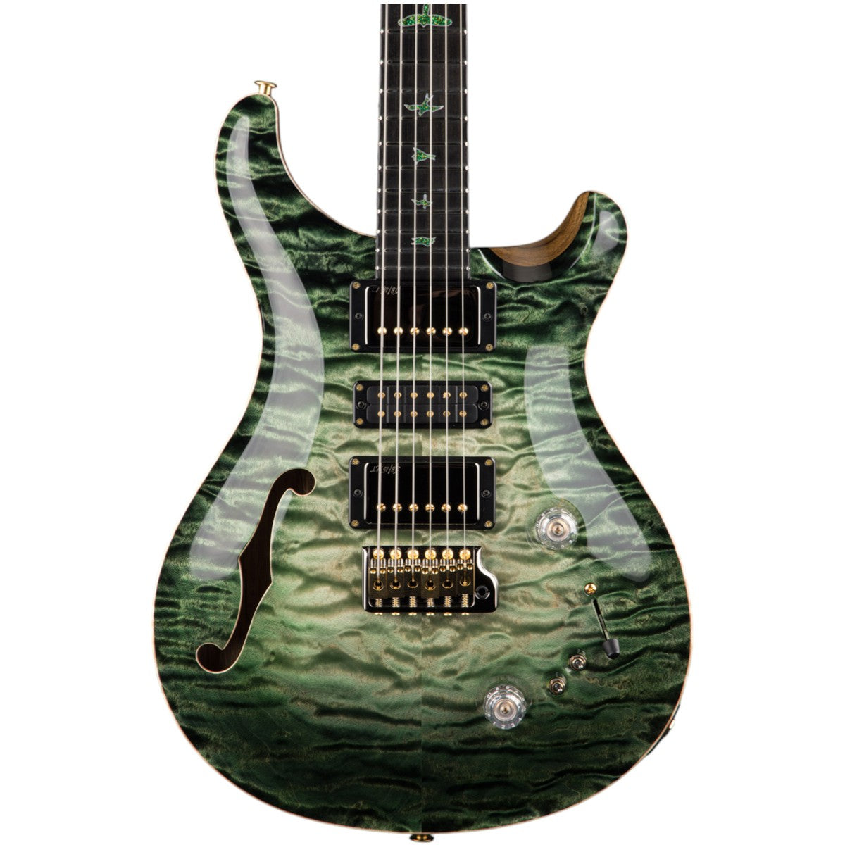 Đàn Guitar Điện PRS Special Semi-Hollow Wood Library 10 Top Private Stock, Sage Glow w/Case