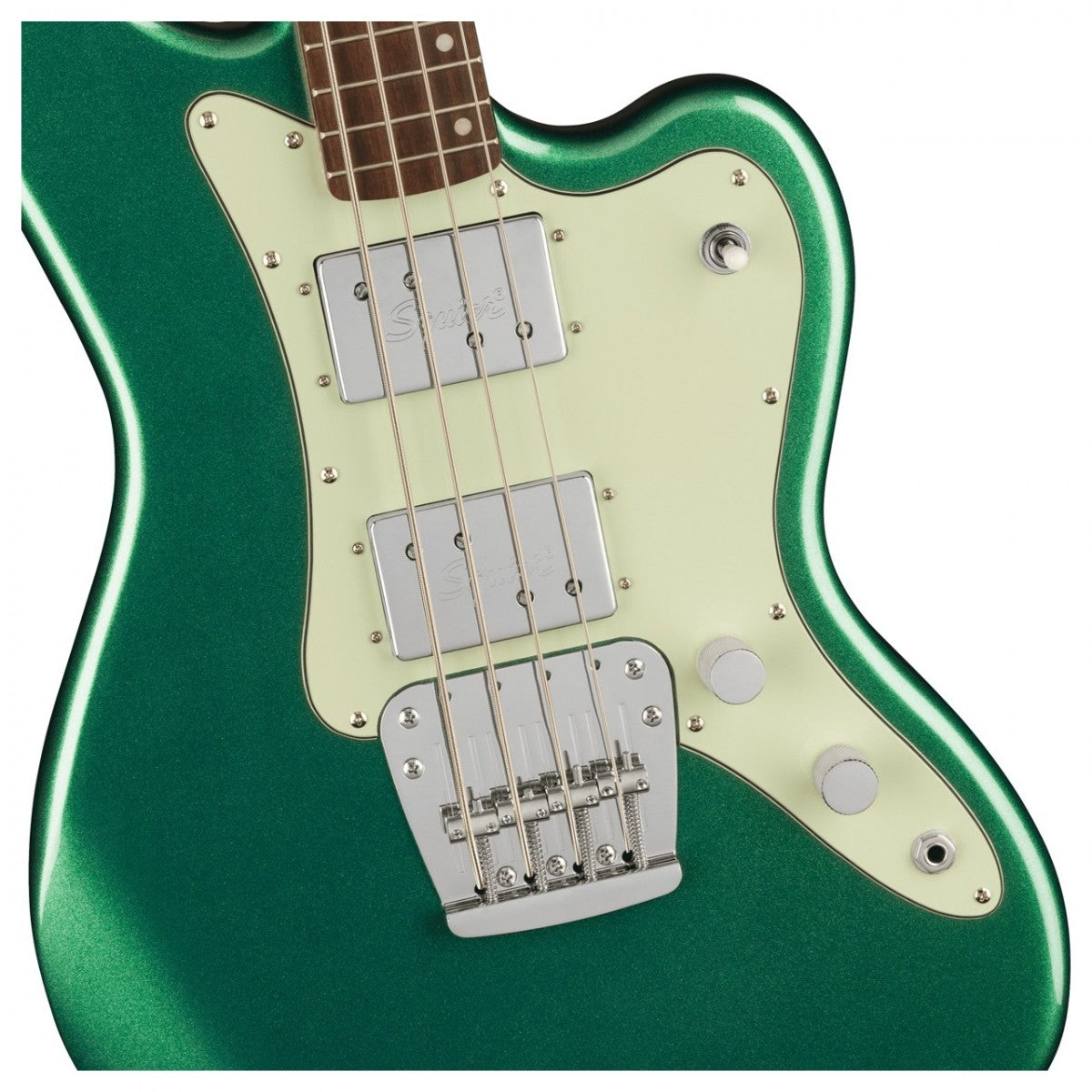 Đàn Guitar Điện Squier Paranormal Rascal Bass HH, Laurel Fingerboard, Sherwood Green