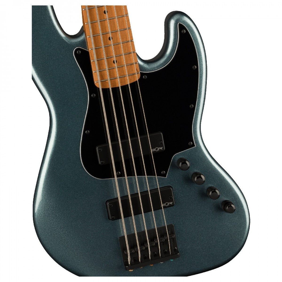 Đàn Guitar Điện Squier Contemporary Active Jazz Bass HH V, Roasted Maple Fingerboard, Gunmetal Metallic