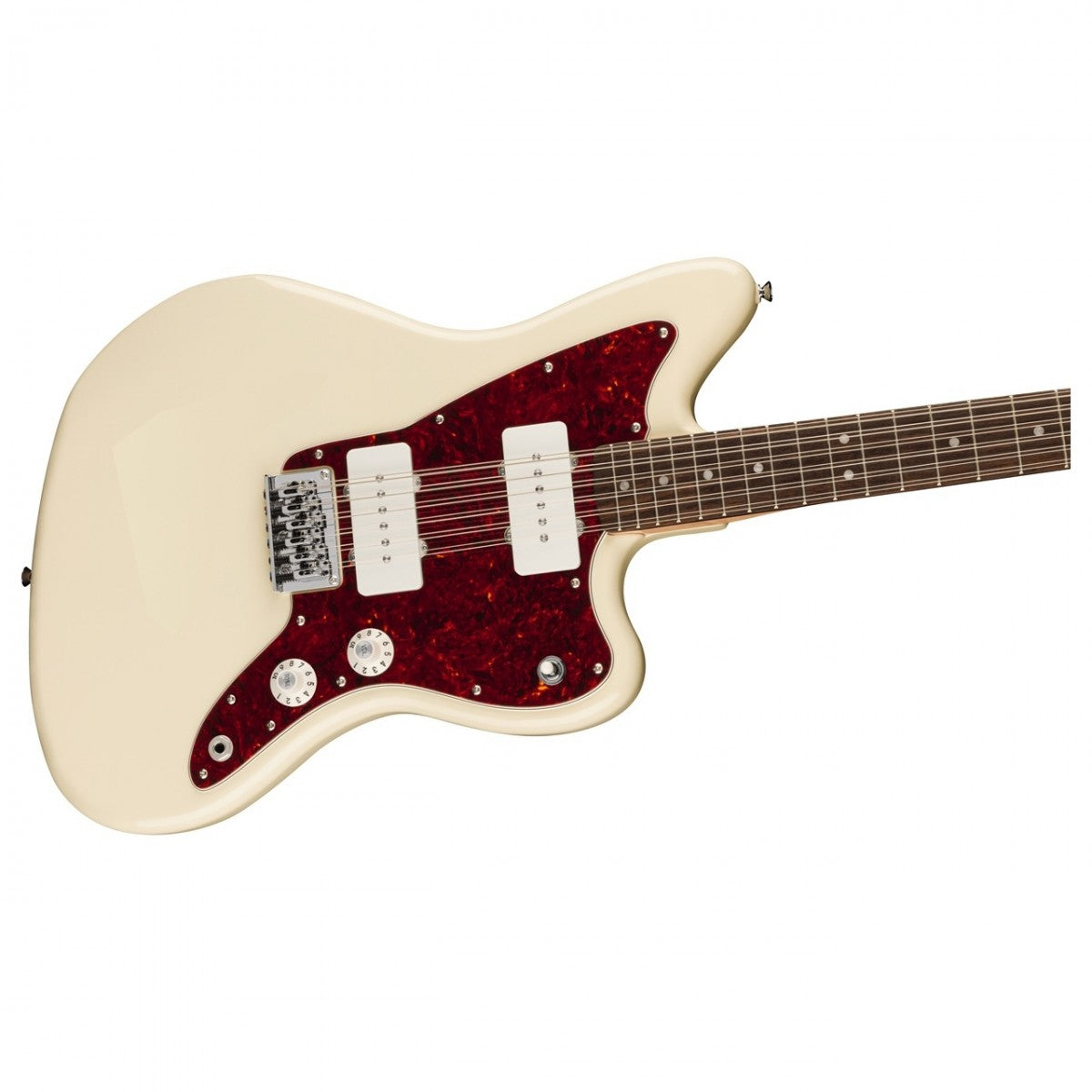 Đàn Guitar Điện Squier Paranormal Jazzmaster XII, Laurel Fingerboard, Olympic White