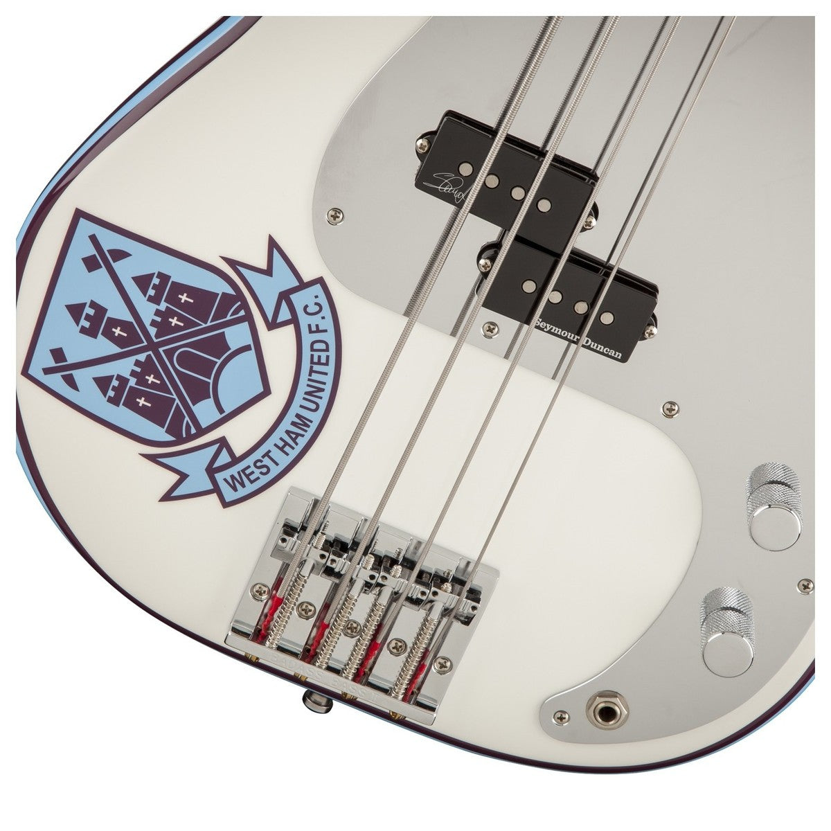 Đàn Guitar Bass Fender Steve Harris Precision Bass, Olympic White w/Bag, #0141032305