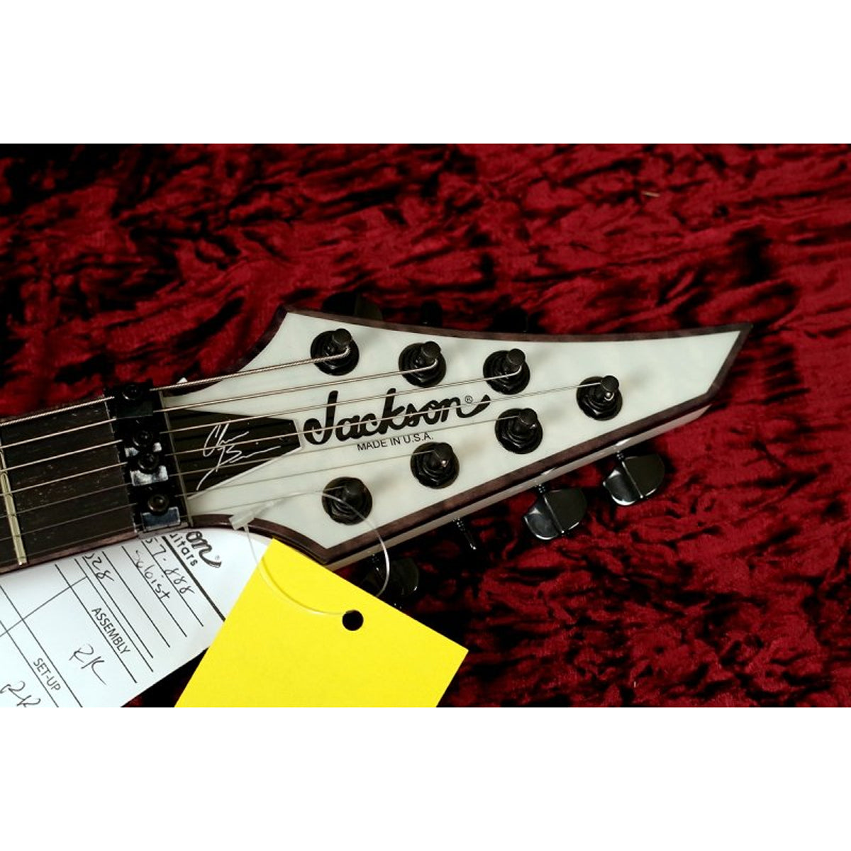 Đàn Guitar Điện Jackson USA Signature Chris Broderick Soloist HT7, Ebony Fingerboard, Transparent White, #2803157888