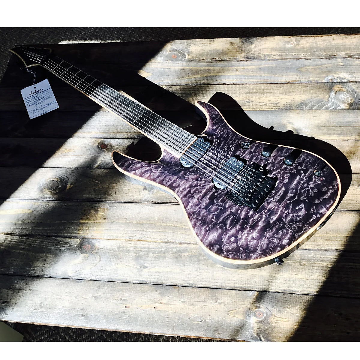 Đàn Guitar Điện Jackson USA Signature Chris Broderick Soloist 7, Ebony Fingerboard, Transparent Black, #2803057885