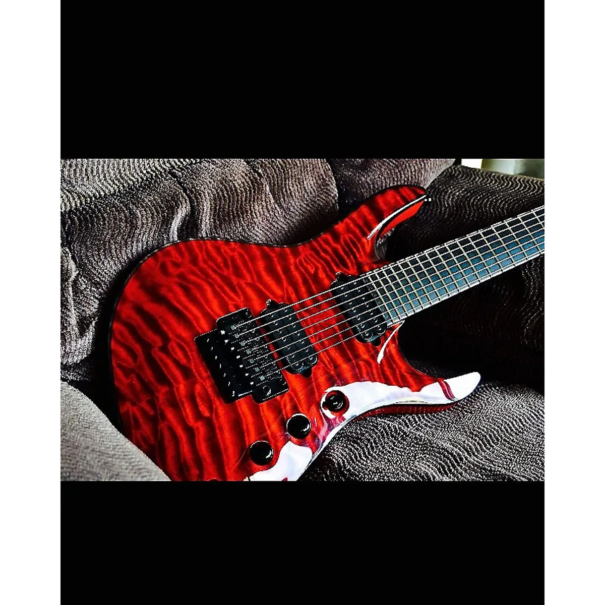 Đàn Guitar Điện Jackson USA Signature Chris Broderick Soloist 7, Ebony Fingerboard, Transparent Red, #2803057890