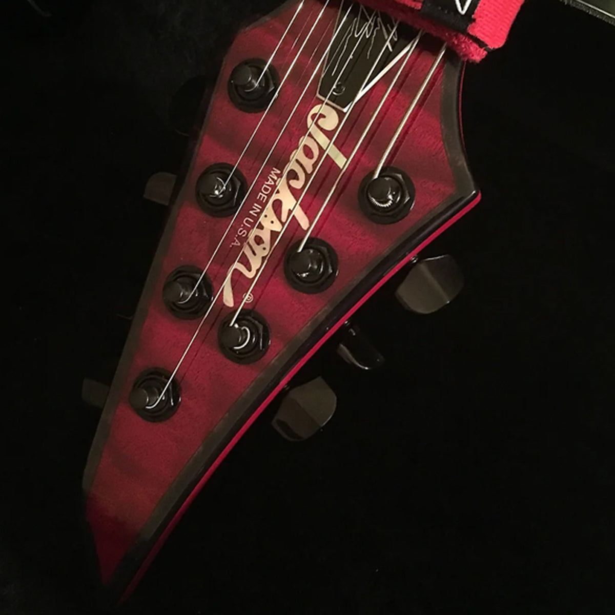 Đàn Guitar Điện Jackson USA Signature Chris Broderick Soloist HT7, Ebony Fingerboard, Transparent Red, #2803157890