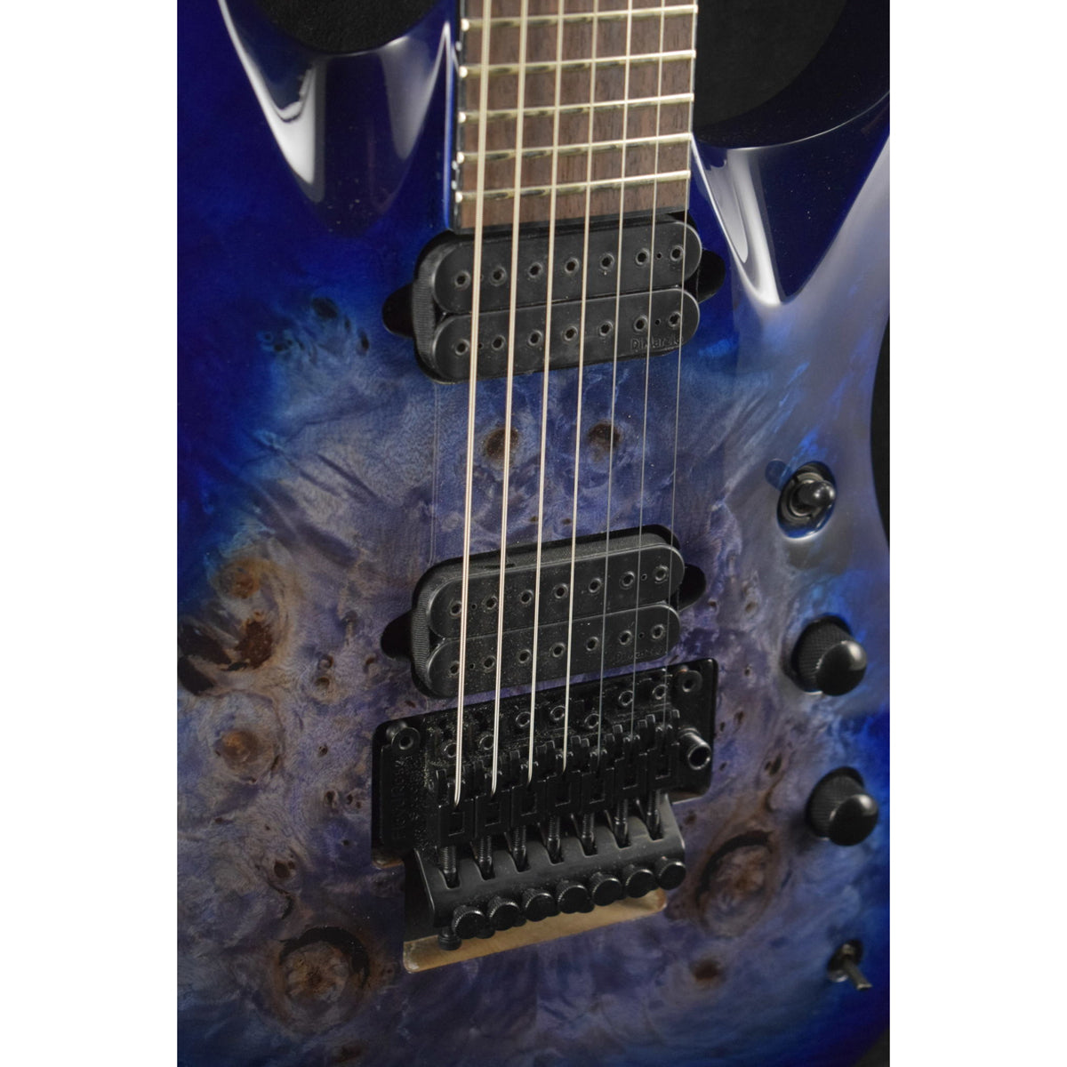 Đàn Guitar Điện Jackson USA Signature Chris Broderick Soloist 7, Ebony Fingerboard, Transparent Blue, #2913335521