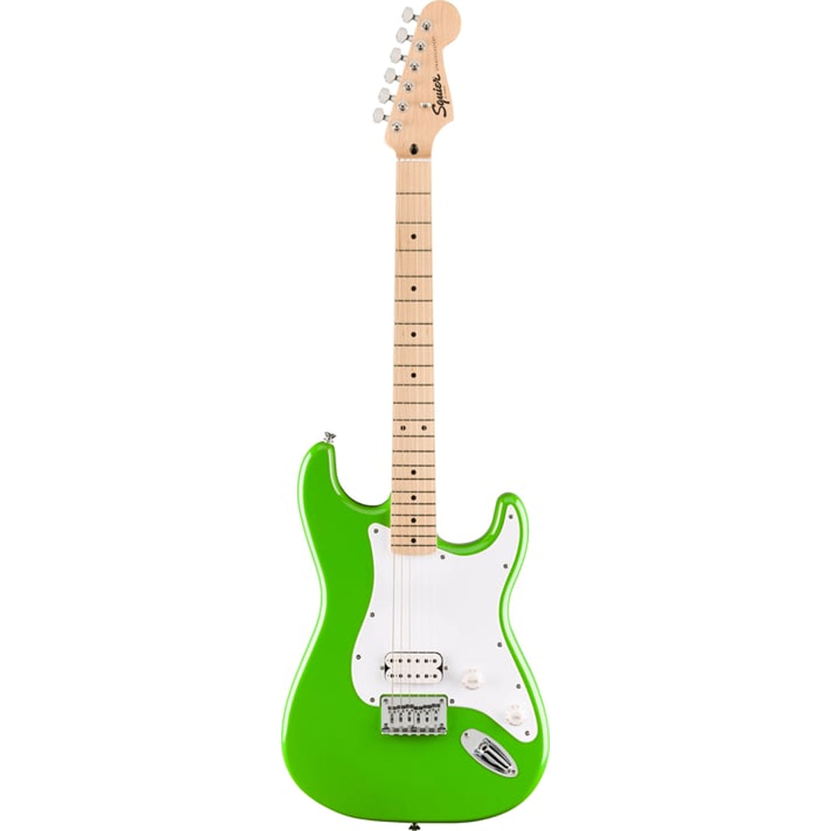 Đàn Guitar Điện Squier Limited Edition Sonic Stratocaster HT H Electric Guitar, Maple Fingerboard, Lime Green #0373302535