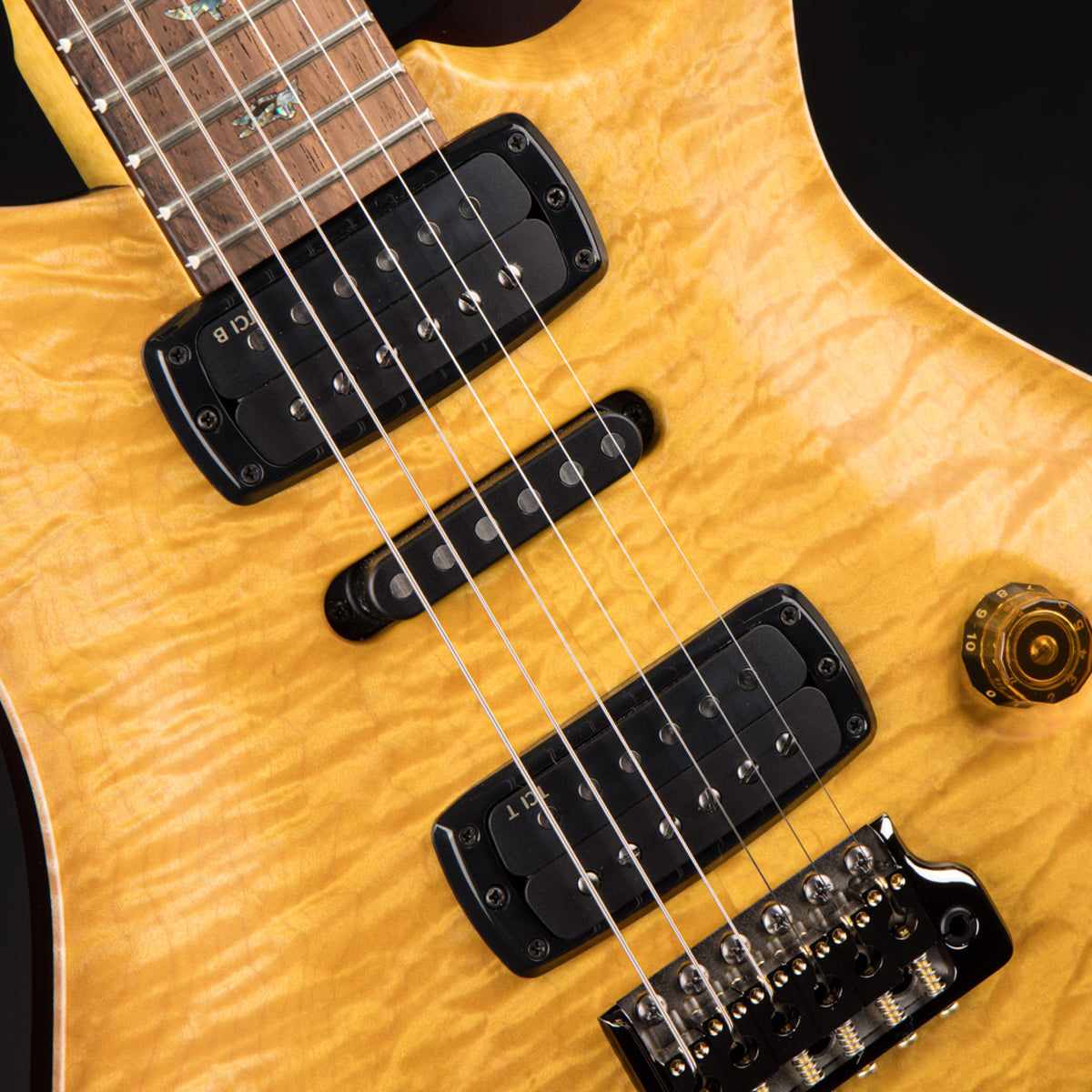 Đàn Guitar Điện PRS Modern Eagle V Wood Library 10 Top Electric Guitar w/Case, Honey Satin