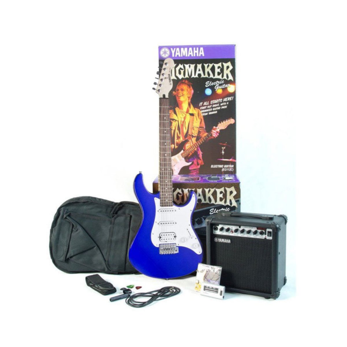 Đàn Guitar Điện Yamaha EG112 GPII, Rosewood Fingerboard, Metallic Blue (Combo)