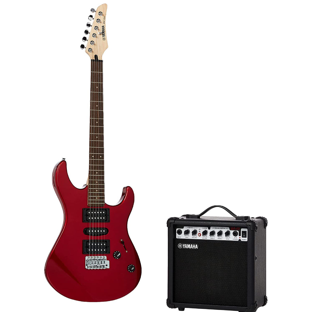 Đàn Guitar Điện Yamaha ERG121 GPII, Rosewood Fingerboard, Metallic Red (Combo)