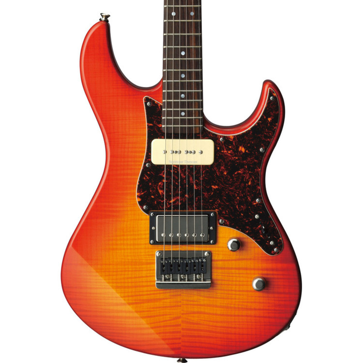 Đàn Guitar Điện Yamaha PAC611HFM, Rosewood Fingerboard, Light Amber Burst