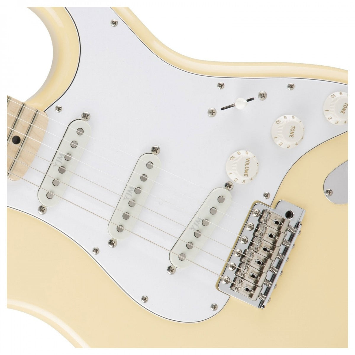 Đàn Guitar Điện Fender Yngwie Malmsteen Stratocaster, Maple Fingerboard, Vintage White, #0107112841