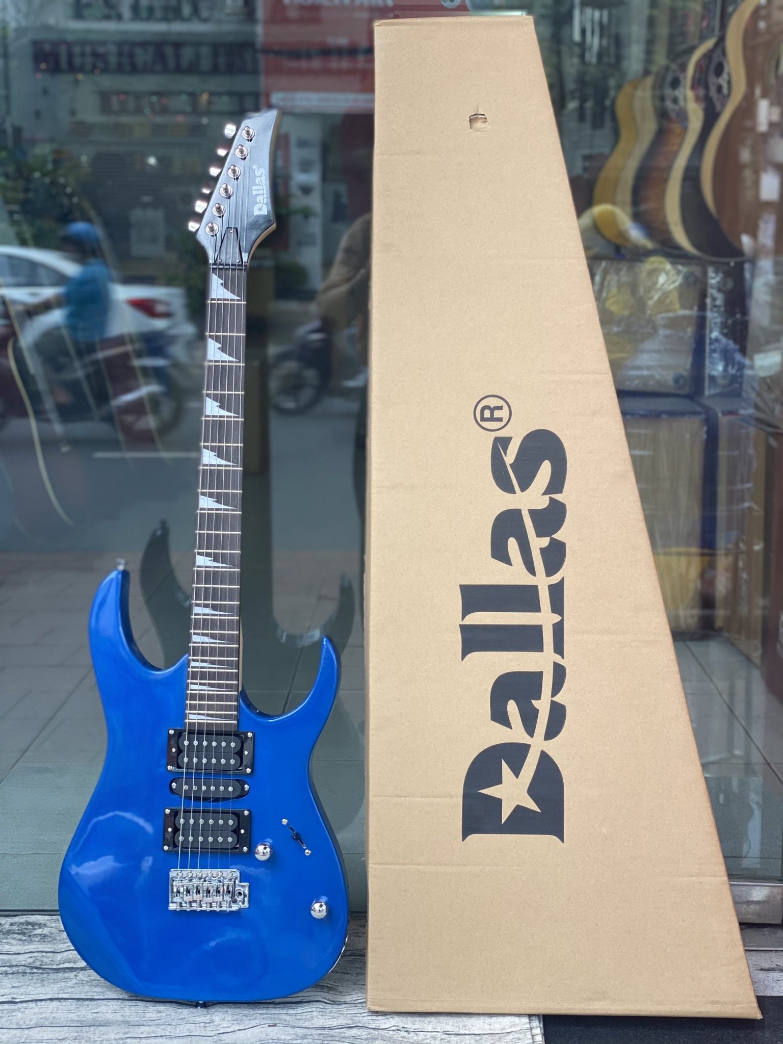 Đàn Guitar Điện Dallas DL-S5 HHS, Rosewood Fingerboard, Blue
