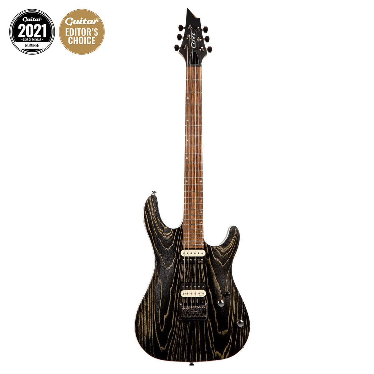 Đàn Guitar Điện Cort KX300 Etched Etched Black Gold