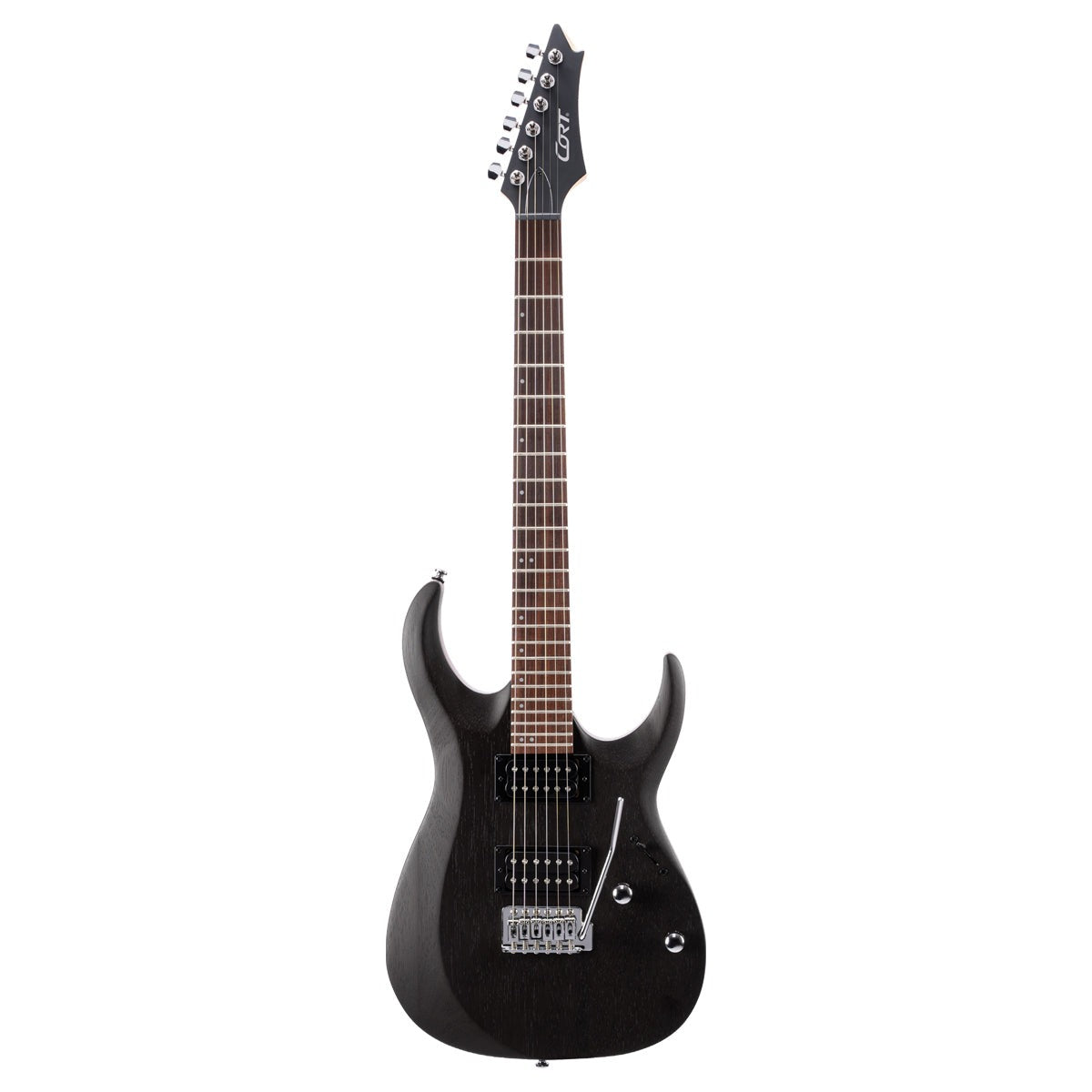 Đàn Guitar Điện Cort X100 Open Pore Black