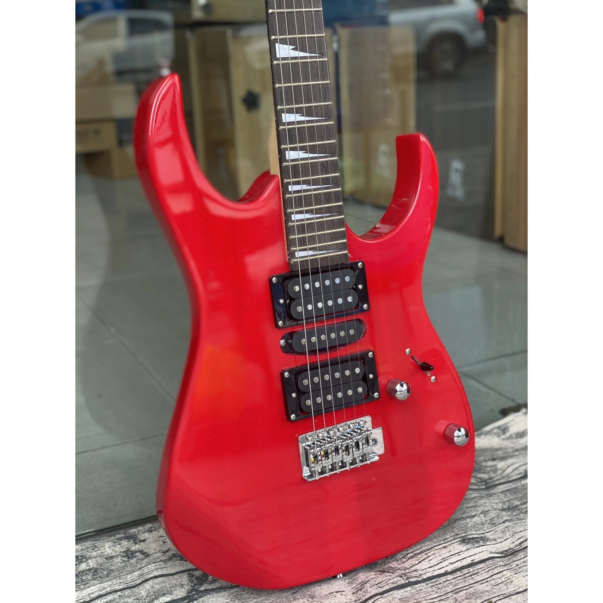 Đàn Guitar Điện Dallas DL-S5 HHS, Rosewood Fingerboard, Red