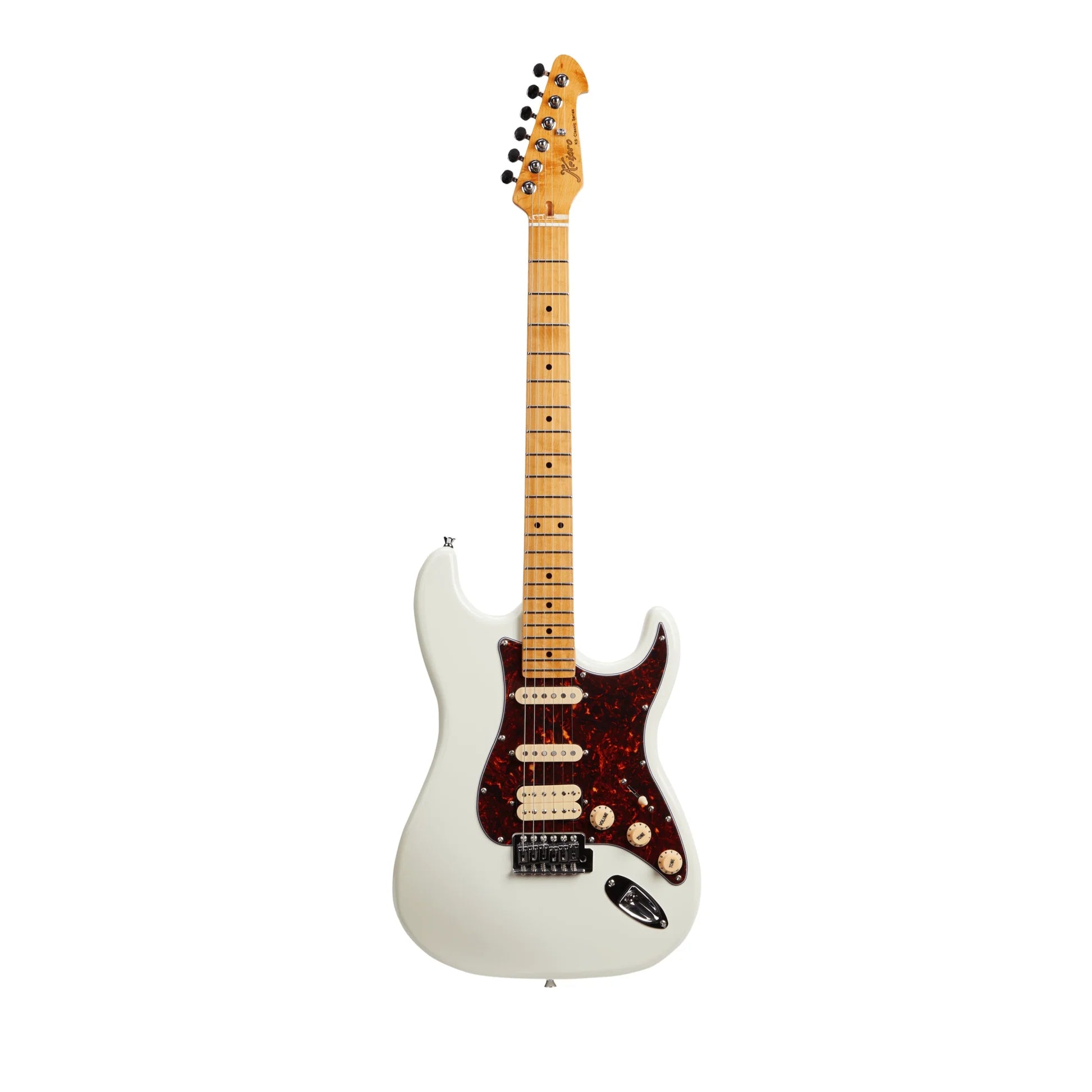 Đàn Guitar Điện Keipro Classic Series ST HSS Maple Fingerboard White