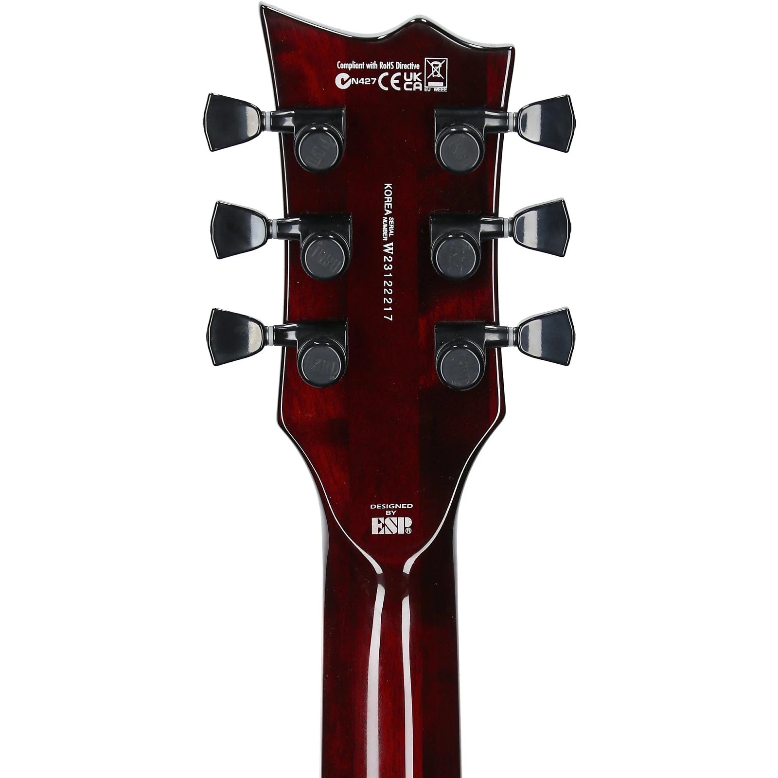 ESP Ltd EC-1000QM Guitar, See-Thru Black Cherry