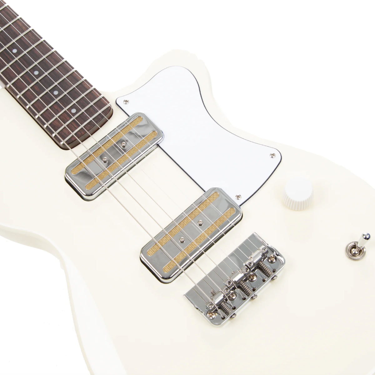 Đàn Guitar Điện Harmony Standard Juno w/Case, RW FB, Pearl White