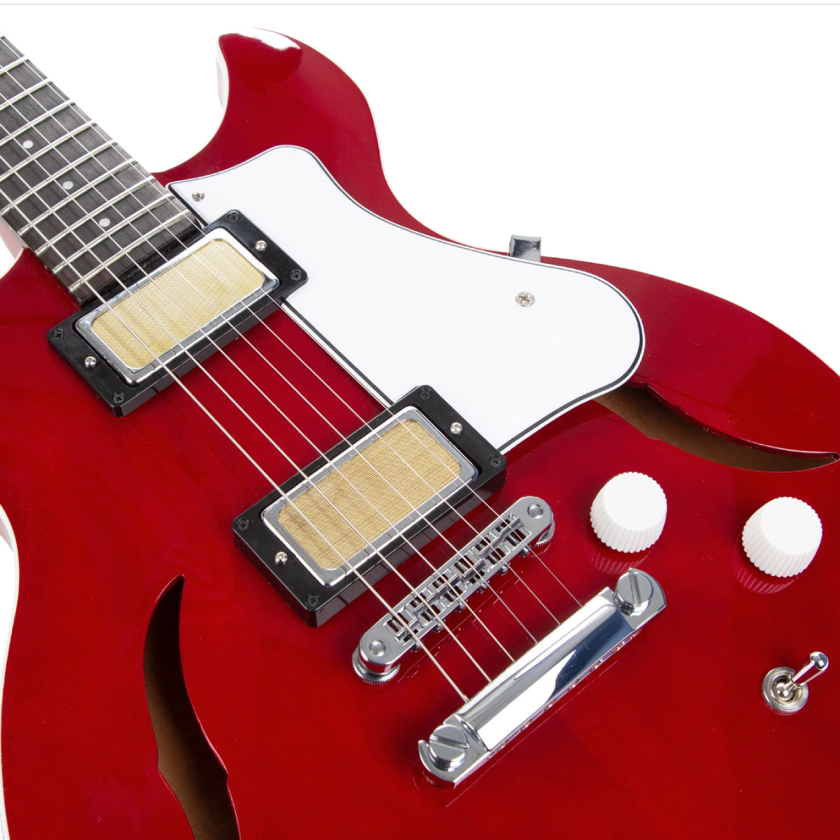 Đàn Guitar Điện Harmony Standard Comet w/Case, RW FB, Trans Red
