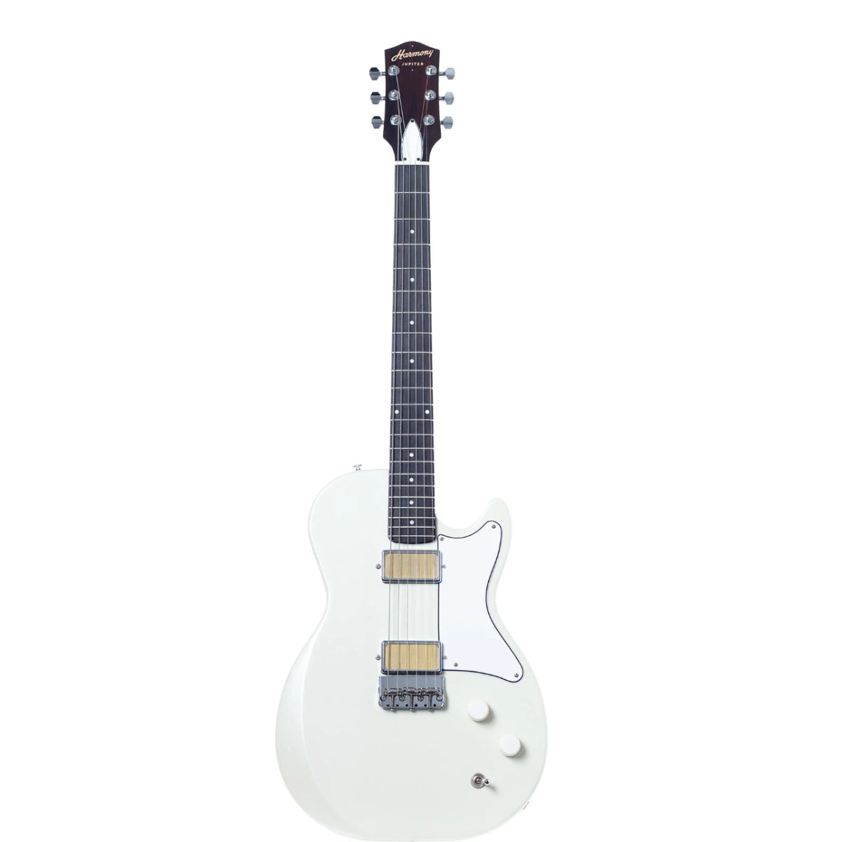 Đàn Guitar Điện Harmony Standard Jupiter w/Case, RW FB, Pearl White