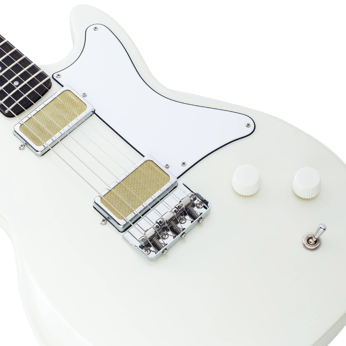 Đàn Guitar Điện Harmony Standard Jupiter w/Case, RW FB, Pearl White